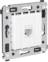 Розетка компьютерная без рамки DKC Avanti 1-м. RJ45 5е белое облако картинка